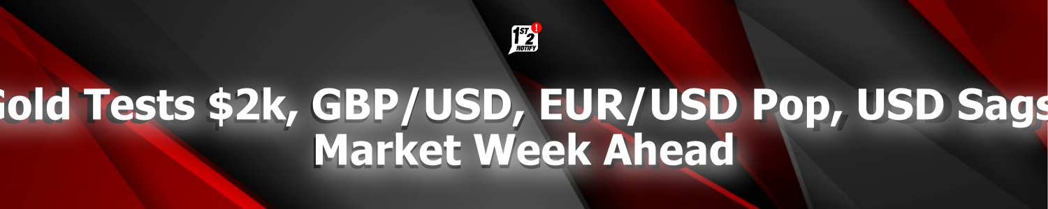 Gold Tests $2k, GBP/USD, EUR/USD Pop, USD Sags: Market Week Ahead